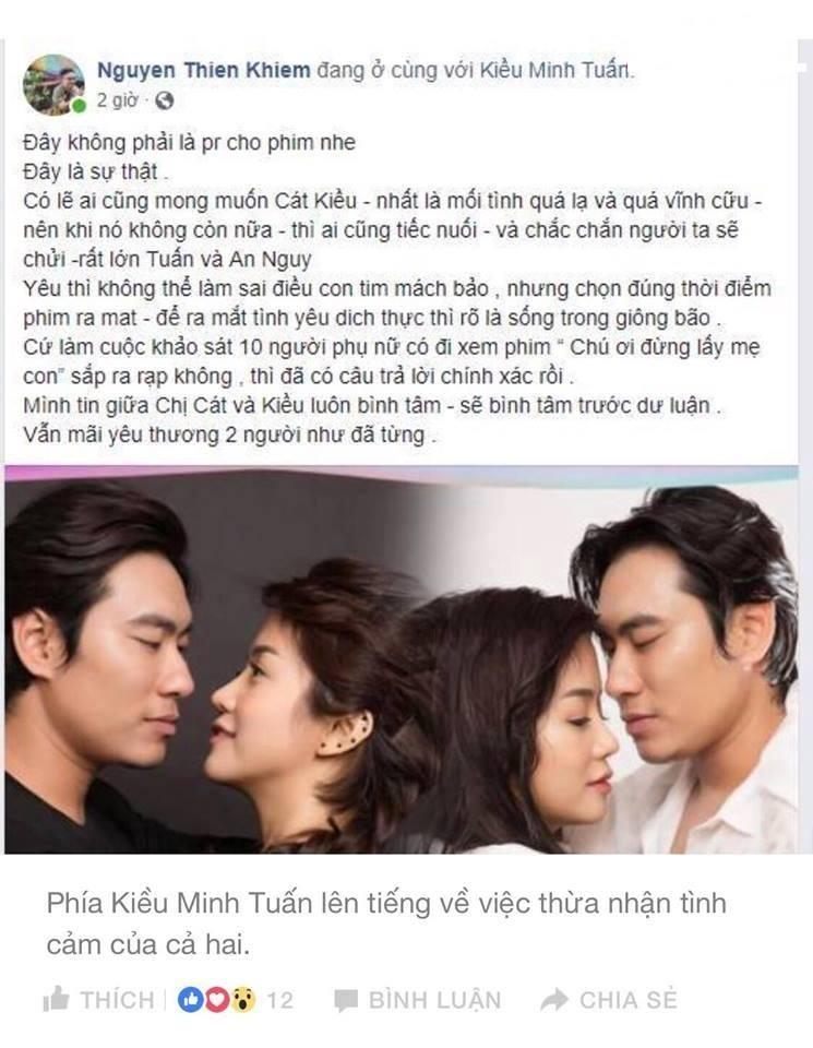 Đại diện Kiều Minh Tuấn khẳng định Kiều - An thật sự yêu nhau, họ chỉ sai khi chọn nhầm thời điểm công bố-3