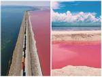 Clip: Giải mã bí ẩn hồ nước chia 2 màu xanh - hồng đẹp như tiên cảnh
