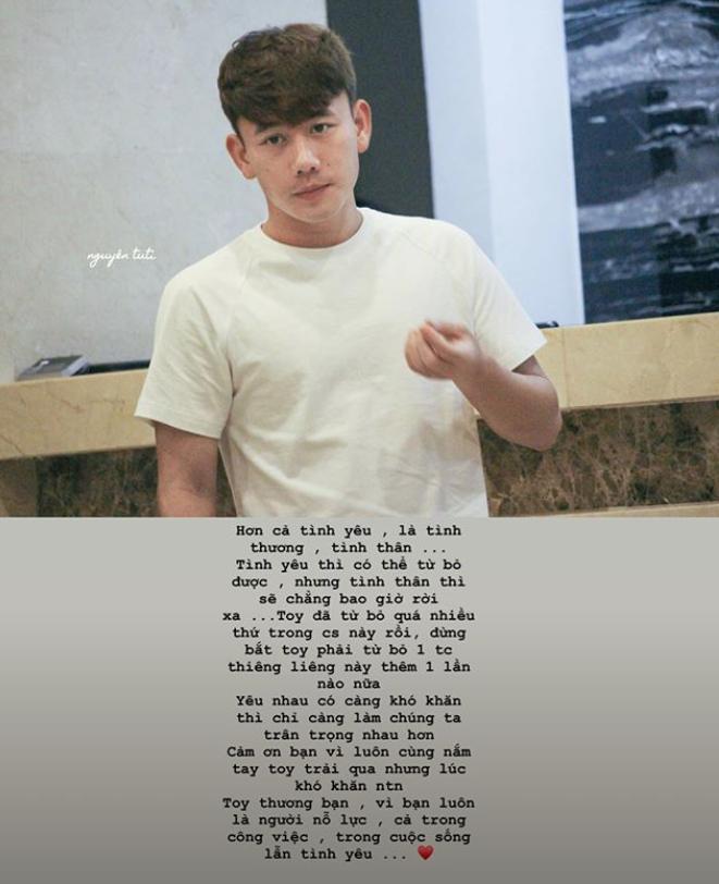 Bạn gái cầu thủ Minh Vương viết story đừng bắt tôi phải từ bỏ tình cảm thiêng liêng này khiến người hâm mộ hoang mang-3