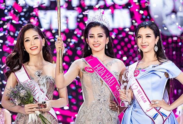 Nhan sắc tân hoa hậu Trần Tiểu Vy rực rỡ là thế nhưng vẫn đôi phần lép vế nếu so với Á hậu 1 Bùi Phương Nga-2