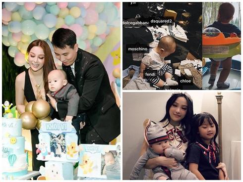 Muốn làm RICH MOM phải như Huyền Baby: Cho quý tử chơi hàng hiệu ngay từ trong trứng