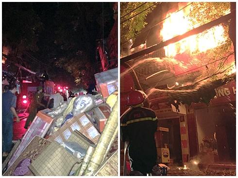 Cháy lớn trên đường Đê La Thành: Người dân hộc tốc di tản tài sản-8