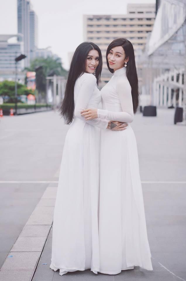 Đi đám cưới Kim Nhã, BB Trần - Hải Triều tranh thủ cho ra lò bộ ảnh áo dài chất lừ tại Thái Lan-3