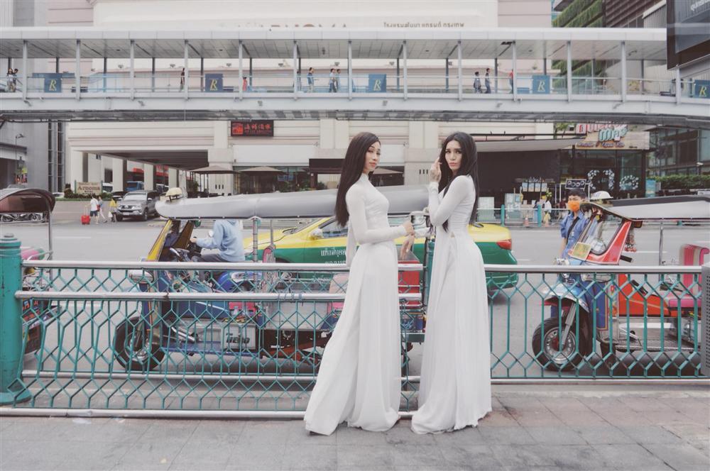 Đi đám cưới Kim Nhã, BB Trần - Hải Triều tranh thủ cho ra lò bộ ảnh áo dài chất lừ tại Thái Lan-9