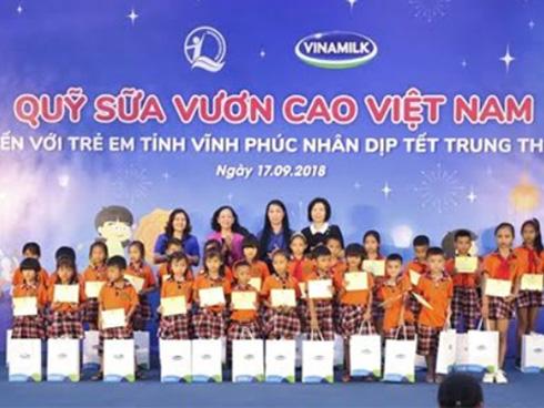 66.000 ly sữa cho trẻ em Vĩnh Phúc dịp Trung thu