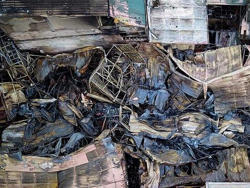 Phát hiện xác chết trong khu nhà trọ bị cháy của ông Hiệp Khùng-8