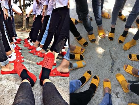 Biệt đội dép tổ ong đủ màu sắc hào hứng đến đám cưới ở Bình Thuận-5