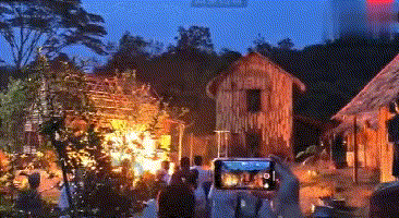 Cận cảnh vụ cháy phim trường khiến sao Anh hùng xạ điêu bị bỏng nặng-1