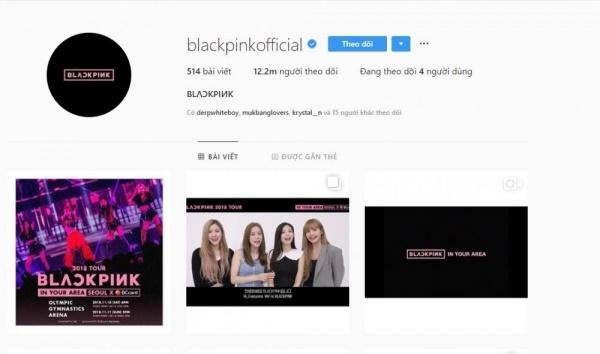 BLACK PINK chính thức trở thành girlgroup được theo dõi nhiều nhất hành tinh trên Instagram-1
