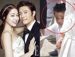 Hình ảnh duy nhất lộ mặt con trai của tài tử 'Iris' Lee Byung Hun và vợ Lee Min Jung