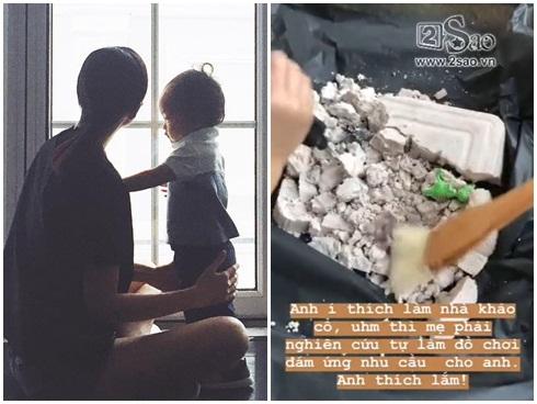 Quý tử 3 tuổi nhà Tăng Thanh Hà không ngờ bé xíu mà nói tiếng Anh đã cực kỳ 'chất'