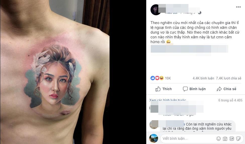 Khoe hình xăm người yêu trên ngực, thanh niên khiến dân mạng bái phục vì lý do này-2