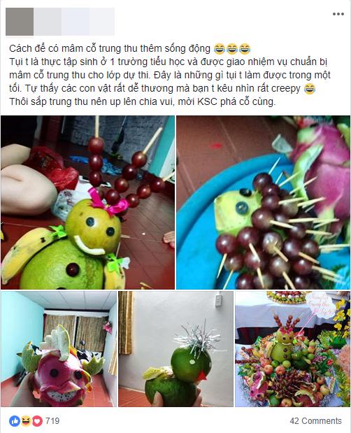 Đặc sản mùa Trung thu: Những mâm ngũ quả cắt tỉa vừa đáng yêu vừa kỳ dị khiến dân mạng chỉ biết ôm bụng cười-1