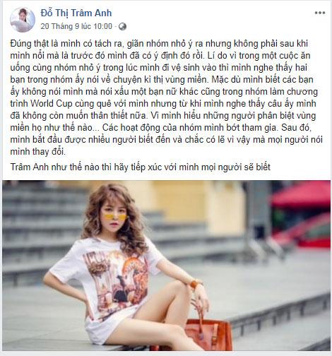 Bị chỉ trích khi khơi lại mối bất hòa với dàn hotgirl Nóng cùng World Cup, Trâm Anh bực tức: Xúc phạm mình thì nghỉ chơi ngay lập tức-3