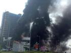 Cháy dữ dội ở trung tâm thương mại cao nhất TP Yên Bái