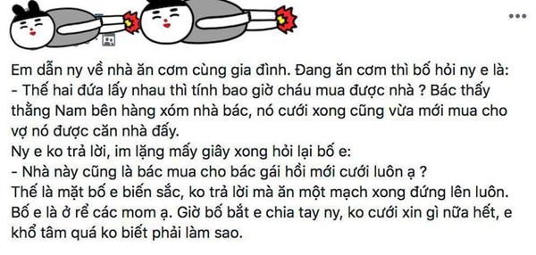 Bị bố vợ tương lai hỏi khó chuyện mua nhà ngày ra mắt, chàng trai đáp trả khiến dân tình há hốc mồm-1