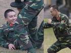 'Cười lộn ruột' xem Dũng Bino và Ưng Đại Vệ huấn luyện võ thuật trong quân ngũ
