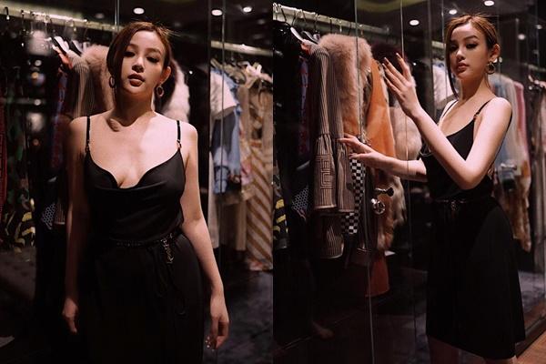 Huyền Baby hững hờ khoe vòng 1 gợi cảm-1