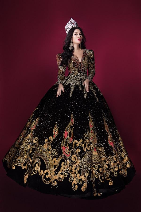 Trần Huyền Nhung tiết lộ về chiếc đầm mặc khi đăng quang-3