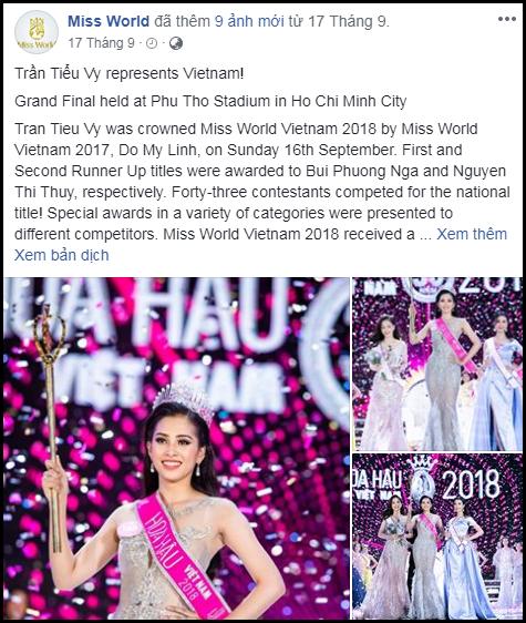 Không có tên Trần Tiểu Vy trong dự đoán top 15 nhan sắc có cơ hội chạm vương miện Hoa hậu Thế giới 2018-3