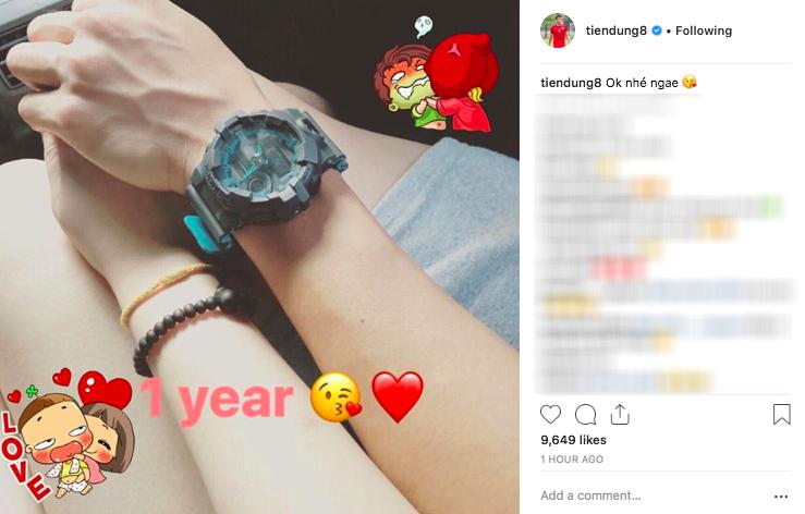 Tẩm ngẩm tầm ngầm vậy mà Tiến Dụng U23 Việt Nam đã có bạn gái nickname cực dễ thương-1