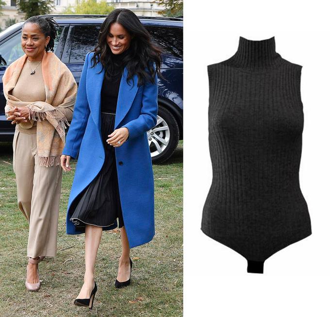 Lý do Meghan thường diện bodysuit thay vì áo rời-1