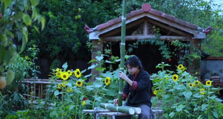 Thánh nấu ăn phiên bản cổ trang tự đóng bàn ghế từ vật dụng đơn giản khiến cánh mày râu 9 phần nể phục-4