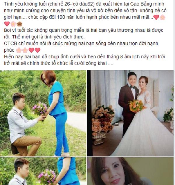 Chú rể 26 tuổi âu yếm cô dâu 61 tuổi ở Cao Bằng: Chắc kiếp trước chúng ta chưa trả hết duyên nợ, vợ nhỉ-1