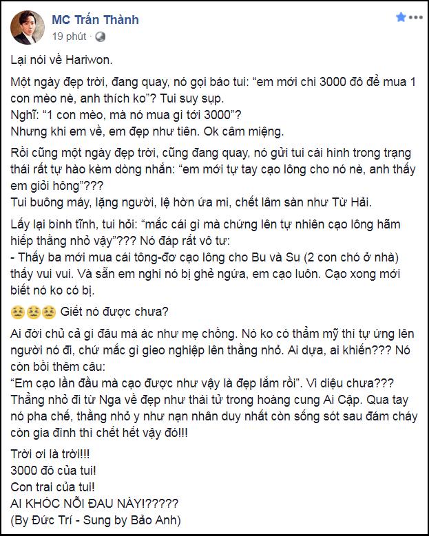 Mượn tay bác sĩ hành Hari Won cho bõ, Trấn Thành không ngờ bị bà xã phản đòn quá mạnh-6