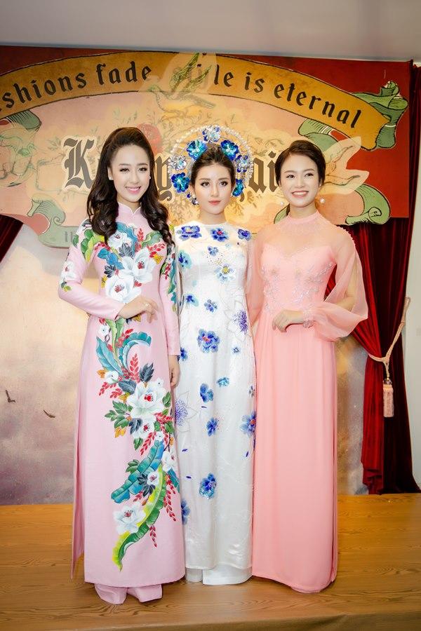 Á Hậu Huyền My diện áo dài trăm triệu tái xuất sàn catwalk, khoe sắc bên dàn mỹ nhân Việt-4