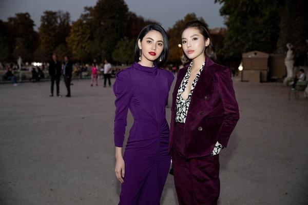 Kỳ Duyên tươi tắn đọ sắc đệ nhất mỹ nữ Thái Lan - Mai Davika ở Paris Fashion Week 2018-10