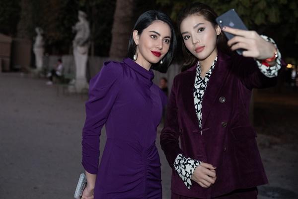Kỳ Duyên tươi tắn đọ sắc đệ nhất mỹ nữ Thái Lan - Mai Davika ở Paris Fashion Week 2018-11