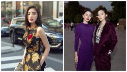 Kỳ Duyên tươi tắn đọ sắc 'đệ nhất mỹ nữ' Thái Lan - Mai Davika ở Paris Fashion Week 2018