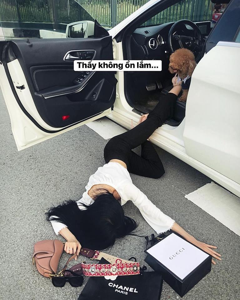 Lầy như BB Trần, Sĩ Thanh: Khoe hàng hiệu xế sang cũng phải theo trend ngã sấp mặt mới chịu-3