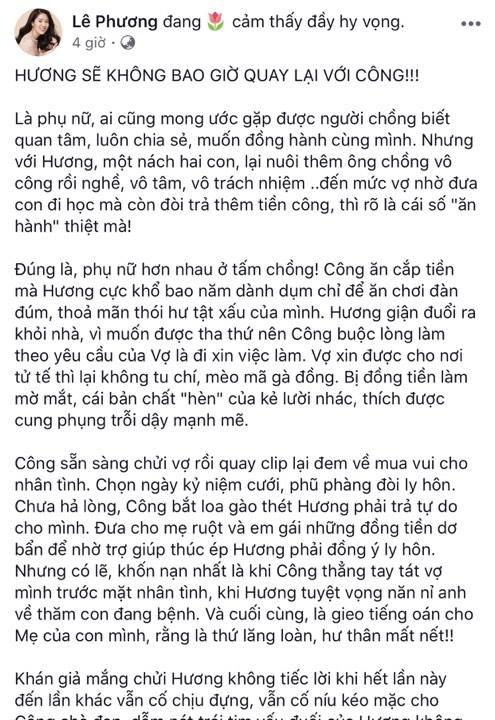 Tiết lộ kết phim Gạo nếp gạo tẻ, Lê Phương khẳng định: Hương không bao giờ quay lại với Công-2