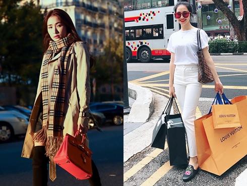 Bộ sưu tập túi hiệu của Hòa Minzy tăng vùn vụt trong một năm