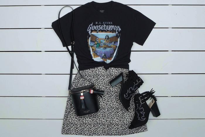 Tất tần tật bí kíp mix áo thun in hình siêu cute cho nàng thêm xinh, thêm trẻ ngày thu-4