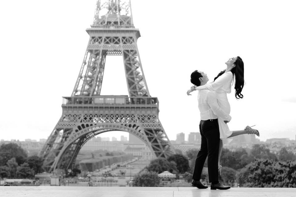4 ngày trước đám cưới, doanh nhân Tuấn John khoe ảnh tình bể bình với Lan Khuê tại Paris-2