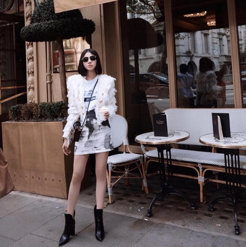 Thúy Vi tự tin phô trương eo thon ngực khủng - Hòa Minzy khoe street style chất lừ ở Paris-7