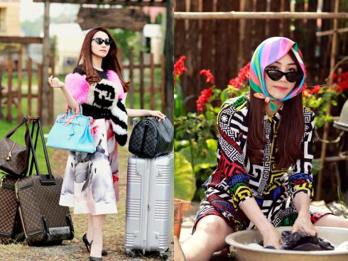 Ngân Khánh bá đạo khi đi giày cao gót 30 triệu để tắm heo-11