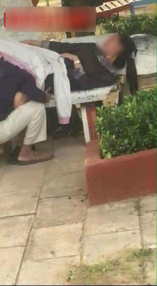 Sốc toàn tập đôi nam nữ diễn cảnh giường chiếu trên ghế đá trong công viên-2