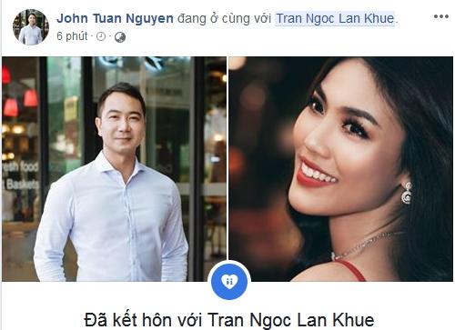 Đúng ngày cưới, ông xã Lan Khuê vội vã đánh dấu chủ quyền #dakethon trên Facebook cá nhân-1