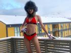4 lần sinh con, bà xã 'Đoàn Dự' Trần Hạo Dân vẫn tuyệt đẹp khi mặc bikini giữa thời tiết âm 10 độ C