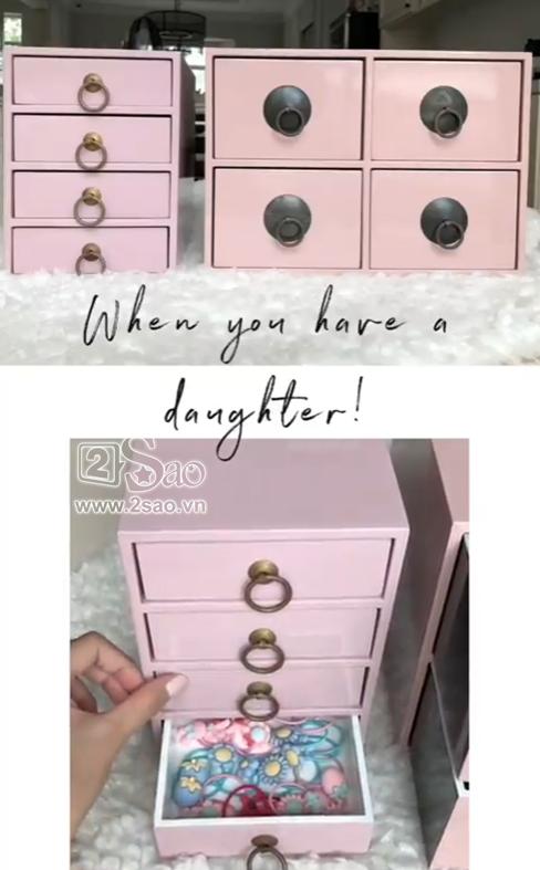 Tiểu công chúa vừa tròn 1 tuổi, Tăng Thanh Hà làm điệu cho con bằng tủ phụ kiện nhiều không đếm xuể-5