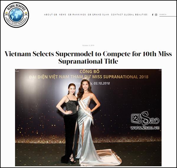 Minh Tú thi Miss Supranational 2018, Global Beauties tuyên bố: Việt Nam sẽ chiến thắng năm nay-2