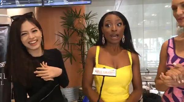 Vừa đặt chân tới Myanmar, Á hậu Bùi Phương Nga trả lời phỏng vấn tiếng Anh tự tin như thi đấu sân nhà-6