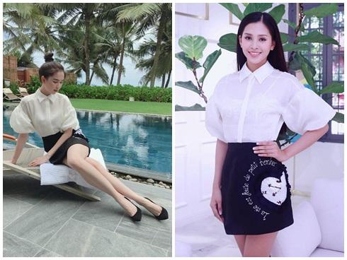 Cùng chặt chém trong mẫu váy thiên nga, Đỗ Mỹ Linh vượt mặt Quỳnh Thư nhờ layout trang điểm tươi tắn-8