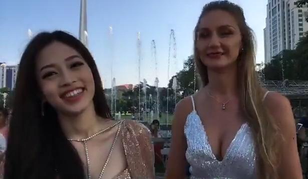 Không chỉ nói tiếng Anh lưu loát, Á hậu Bùi Phương Nga còn tạo dáng xuất thần tại Miss Grand 2018-5