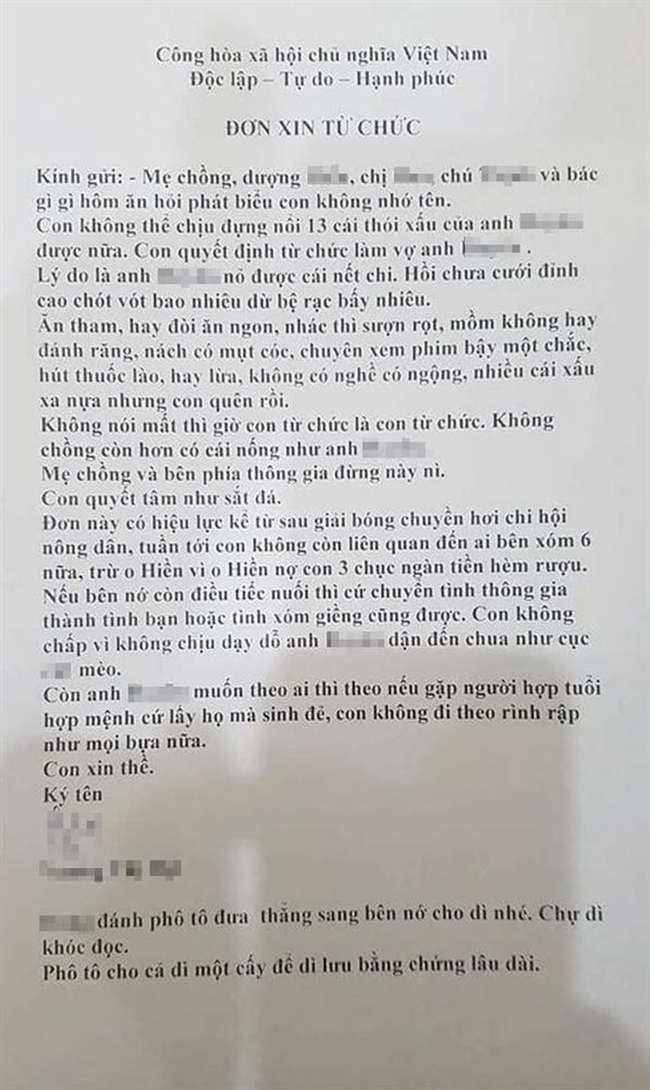 Cười ngặt nghẽo với tâm thư đoạn tuyệt chồng vì 13 thói hư tật xấu, không quên nhắc bà cô nợ 30 nghìn của cô vợ trẻ-1