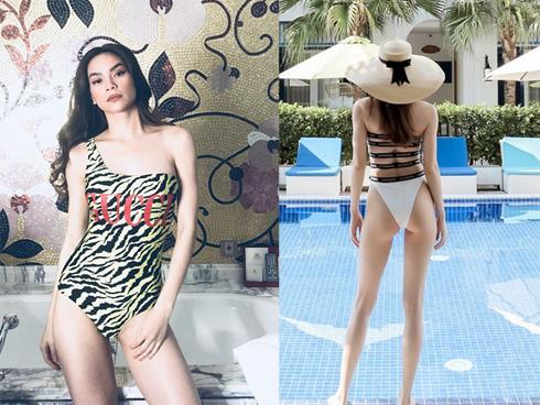 Đẳng cấp Hồ Ngọc Hà: Chỉ đi bơi thôi cũng phải trang điểm, bôi son thật kỹ